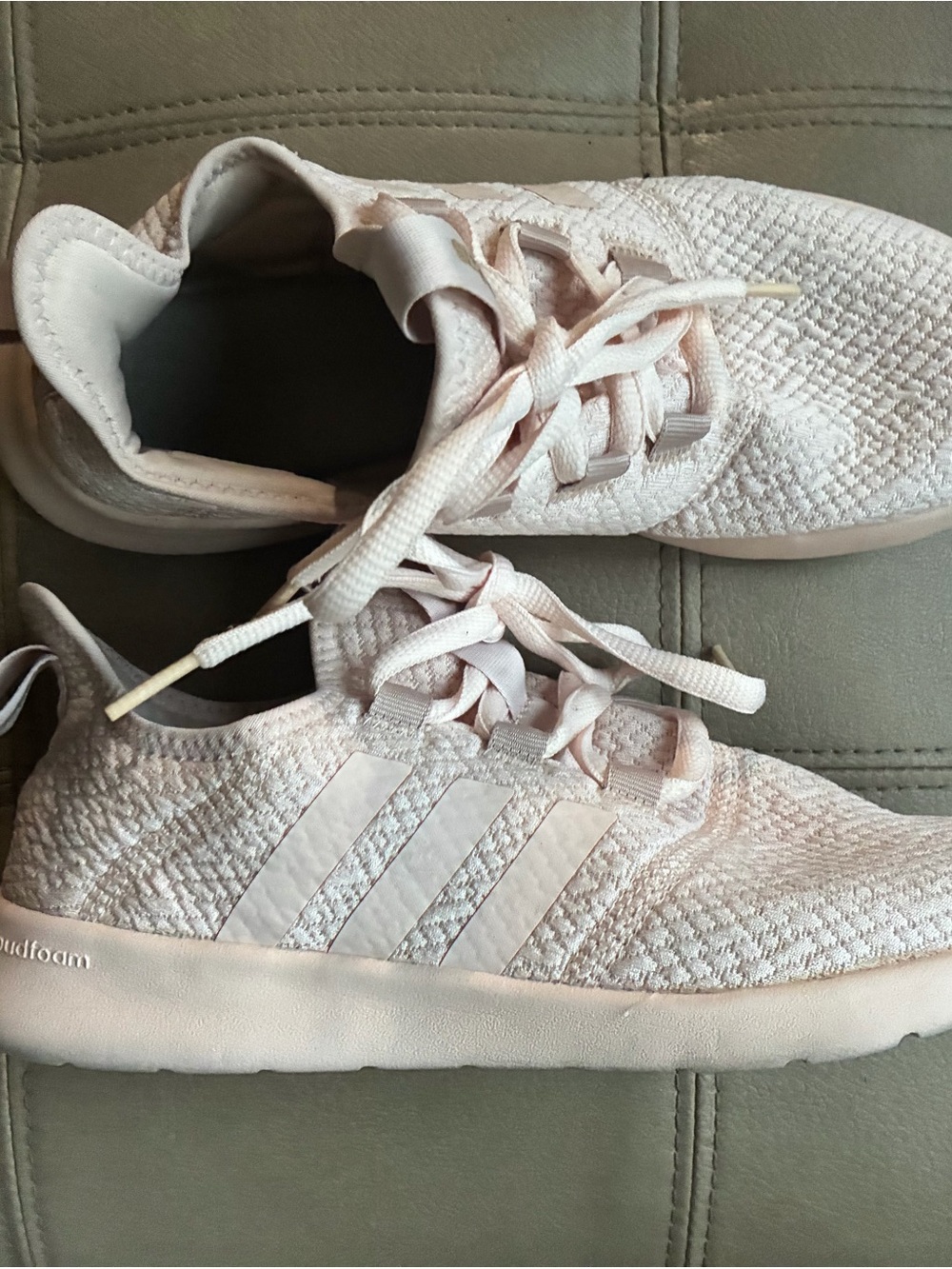 adidas Kids Pale Pink Knit Casual Sneakers